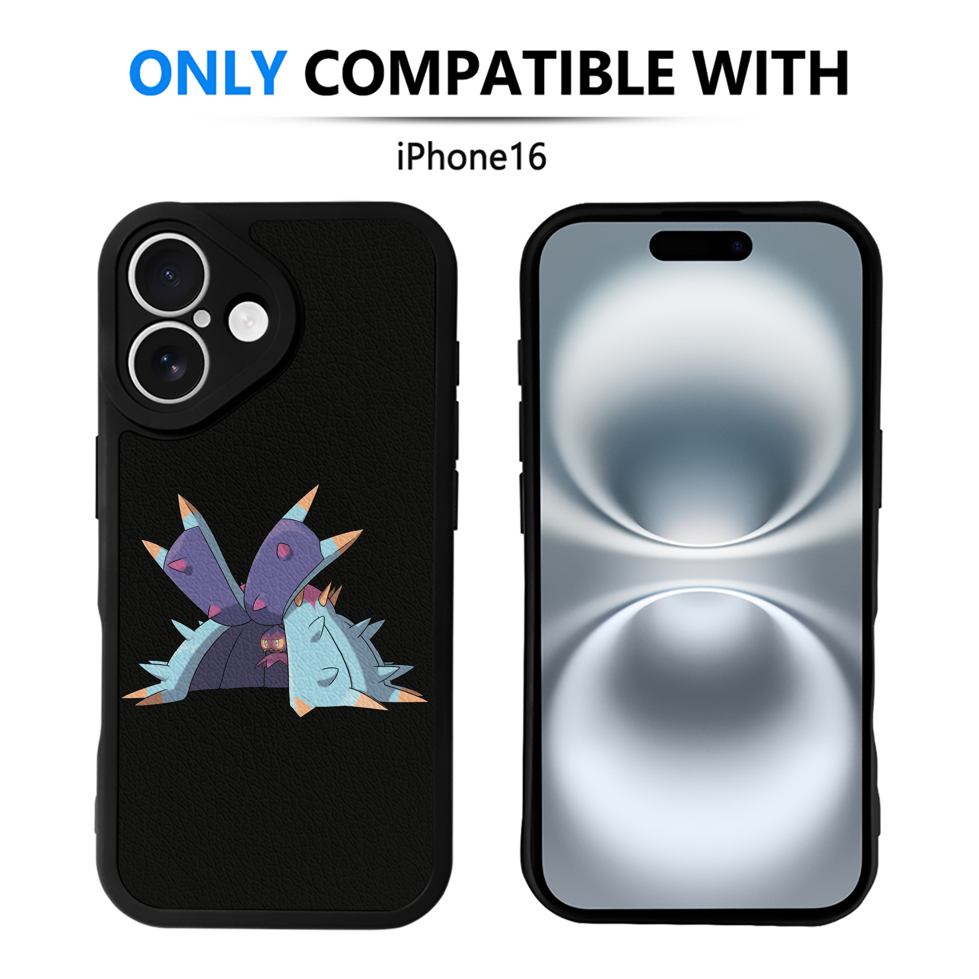 （画像用） ポケットモンスター Pokémon 【iPhone 16シリーズ対応】シリコンスマホケース（レザー調） 材質：シリコン